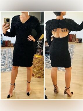 Vintage 80’s Nuance Textured Body Hugging Dress